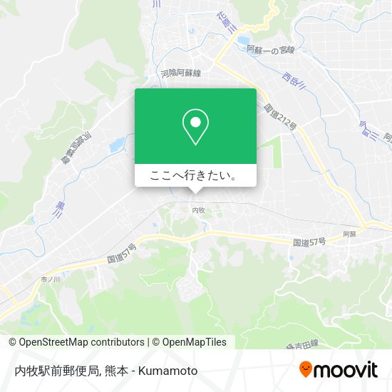 内牧駅前郵便局地図
