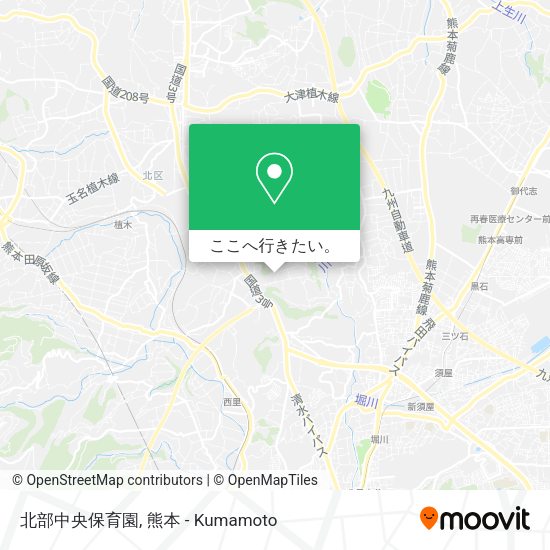 北部中央保育園地図