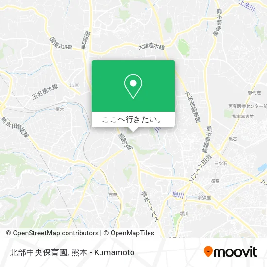 北部中央保育園地図