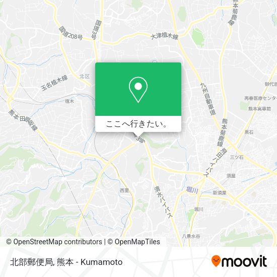 北部郵便局地図