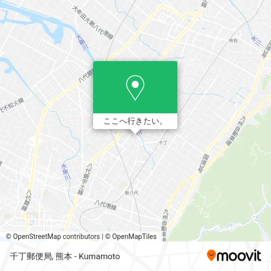 千丁郵便局地図