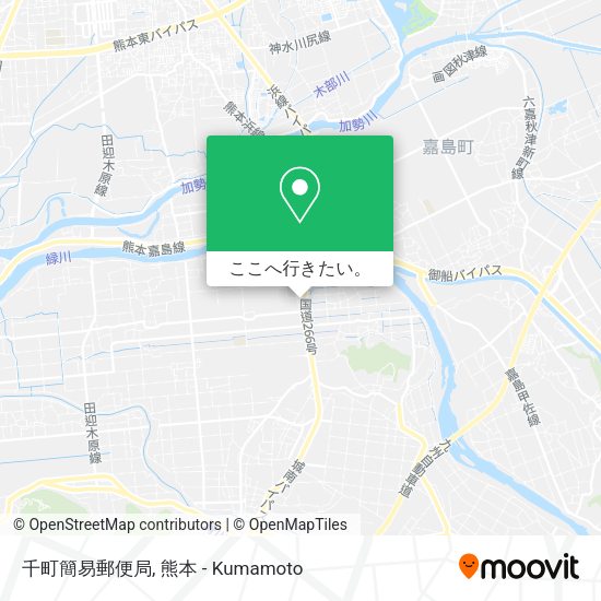 千町簡易郵便局地図