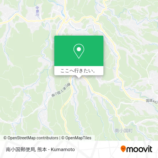 南小国郵便局地図