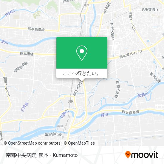 南部中央病院地図