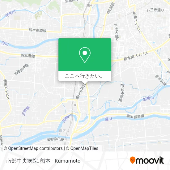 南部中央病院地図