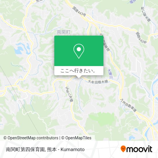 南関町第四保育園地図