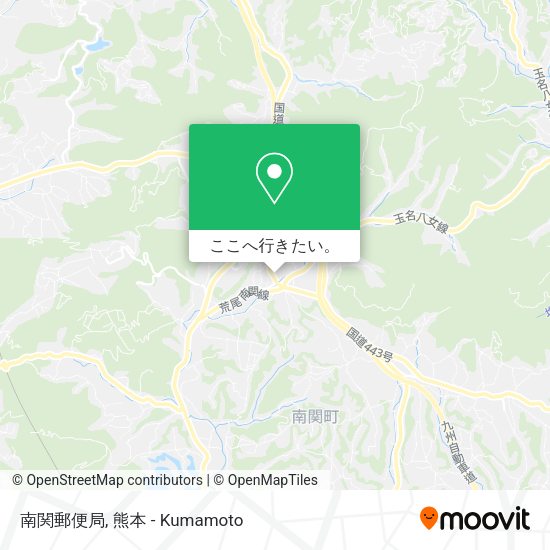 南関郵便局地図
