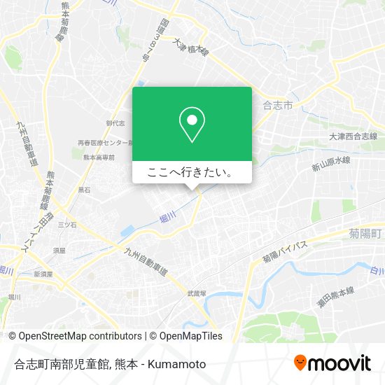 合志町南部児童館地図