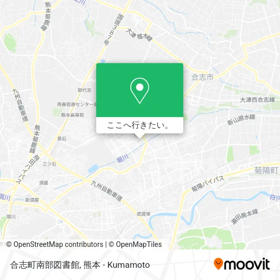 合志町南部図書館地図