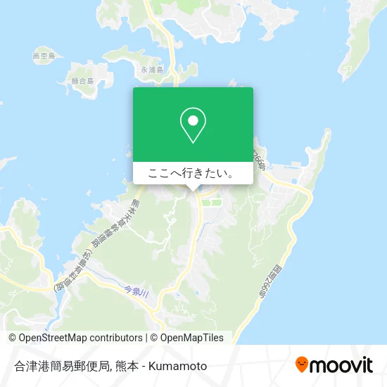 合津港簡易郵便局地図