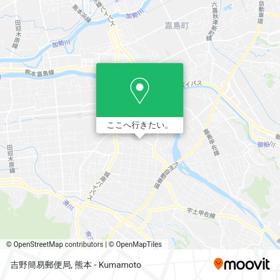 吉野簡易郵便局地図