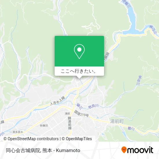 同心会古城病院地図