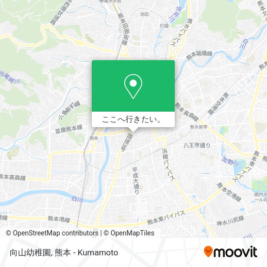 向山幼稚園地図