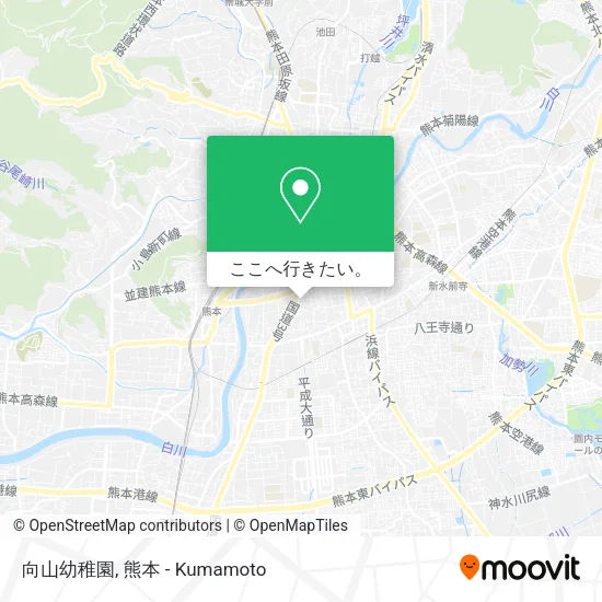 向山幼稚園地図