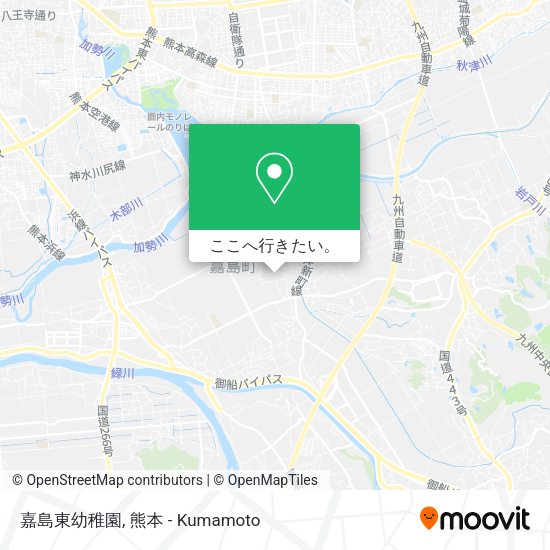 嘉島東幼稚園地図