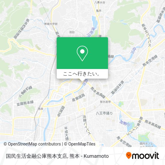 国民生活金融公庫熊本支店地図