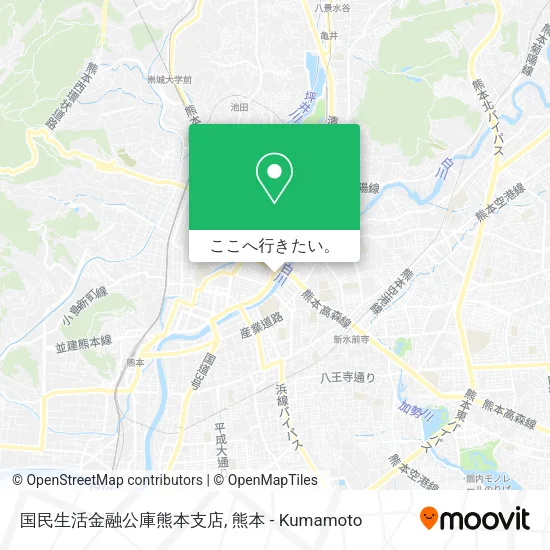 国民生活金融公庫熊本支店地図
