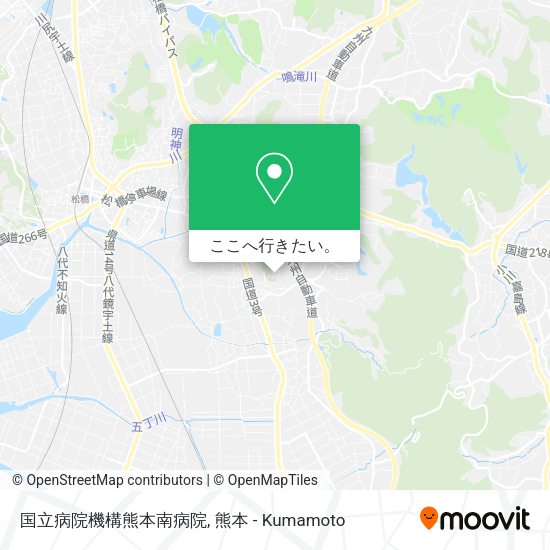 国立病院機構熊本南病院地図