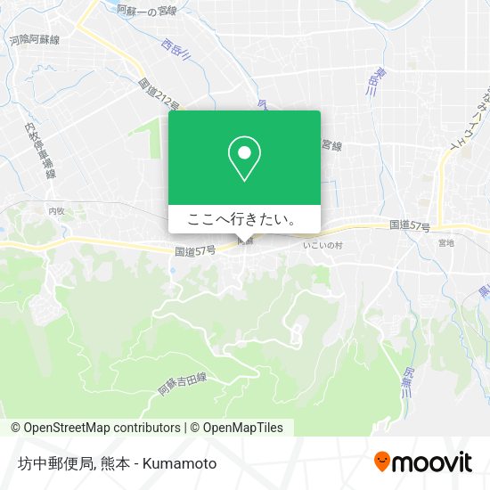 坊中郵便局地図