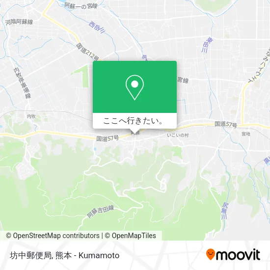 坊中郵便局地図