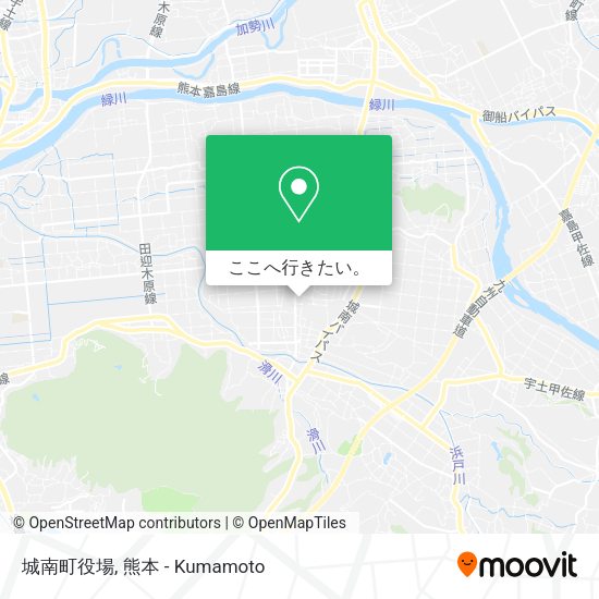 城南町役場地図