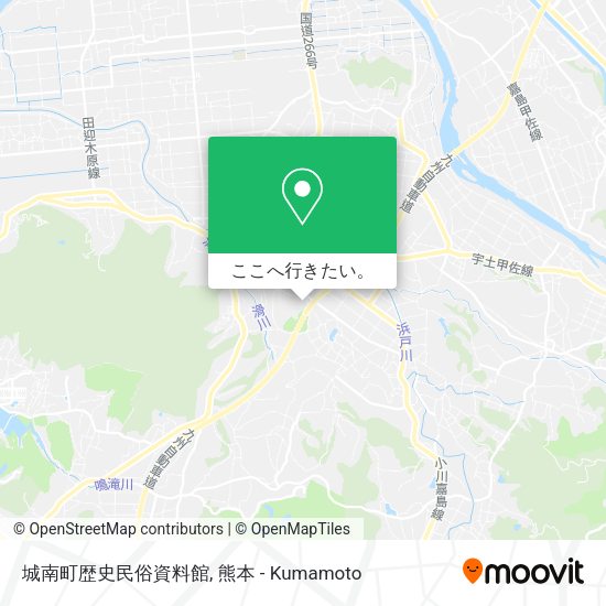 城南町歴史民俗資料館地図