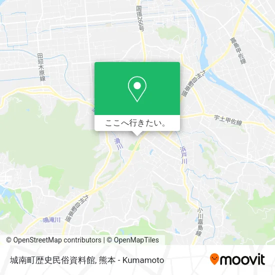 城南町歴史民俗資料館地図