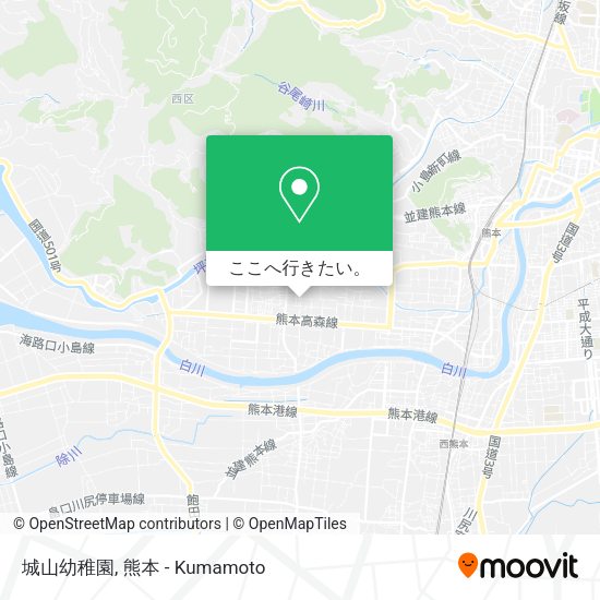 城山幼稚園地図