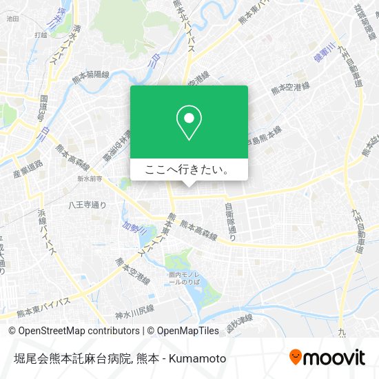 堀尾会熊本託麻台病院地図