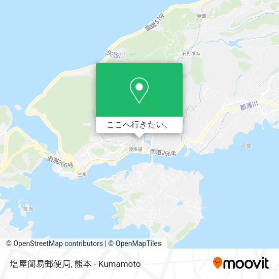 塩屋簡易郵便局地図