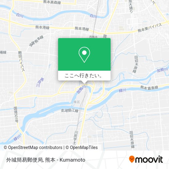 外城簡易郵便局地図