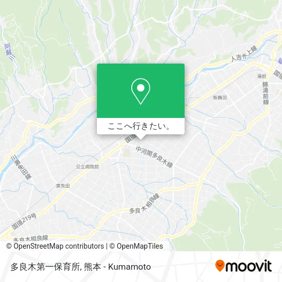 多良木第一保育所地図