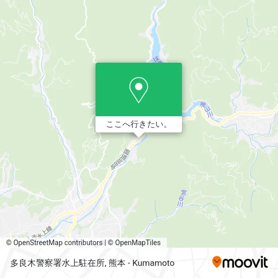 多良木警察署水上駐在所地図