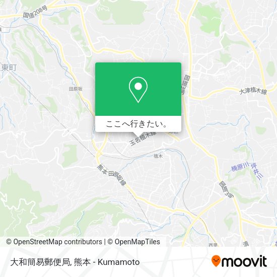 大和簡易郵便局地図