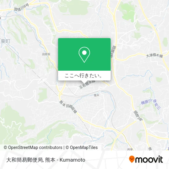 大和簡易郵便局地図