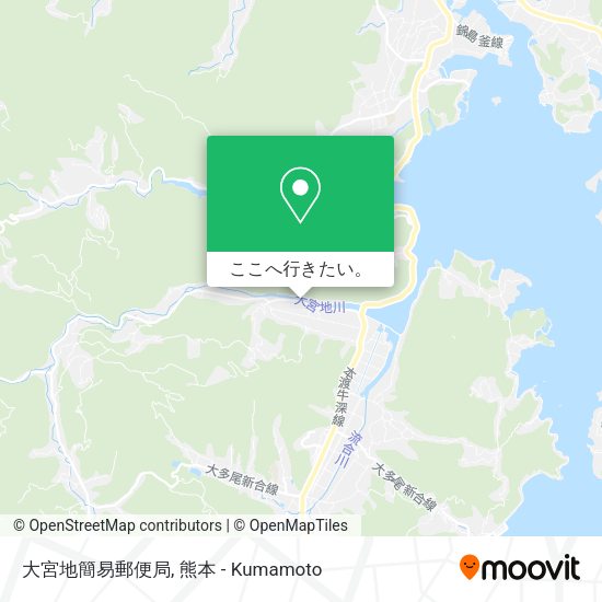 大宮地簡易郵便局地図
