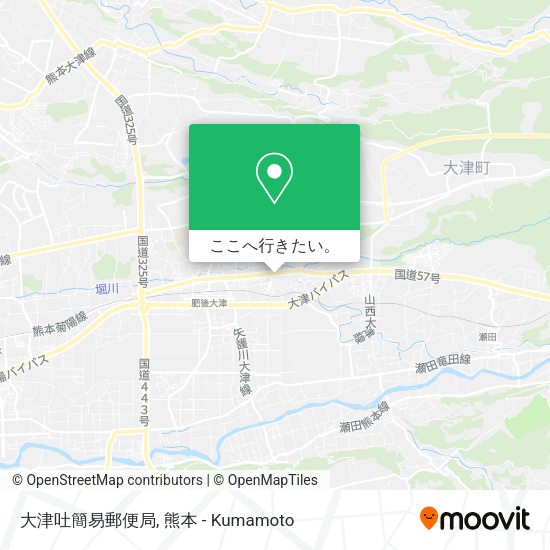 大津吐簡易郵便局地図