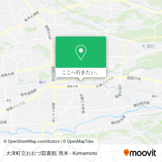 大津町立おおづ図書館地図