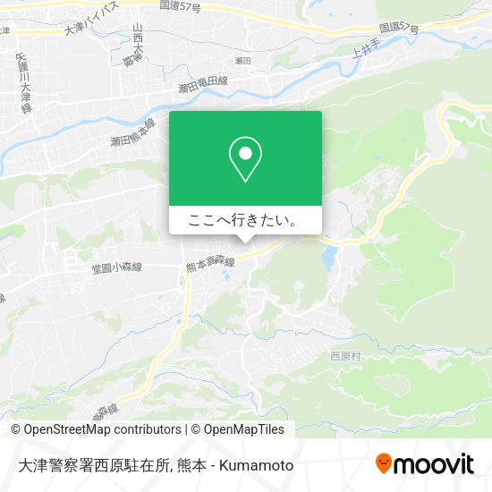 大津警察署西原駐在所地図