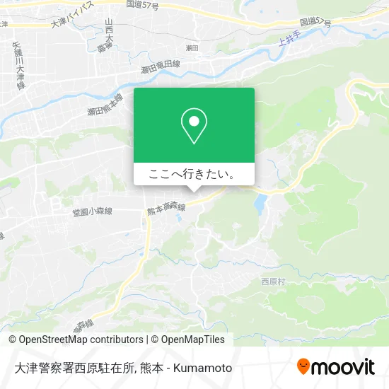 大津警察署西原駐在所地図