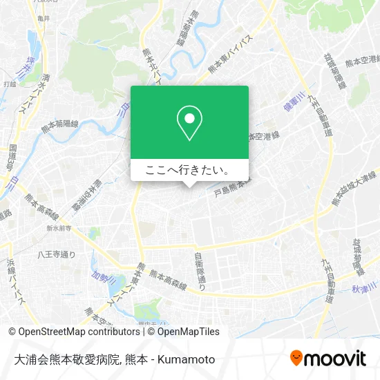 大浦会熊本敬愛病院地図