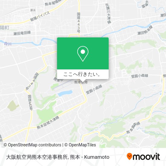 大阪航空局熊本空港事務所地図