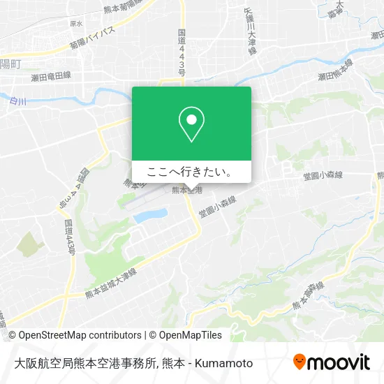 大阪航空局熊本空港事務所地図