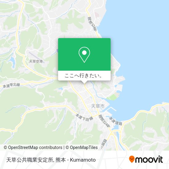 天草公共職業安定所地図