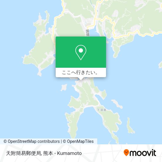 天附簡易郵便局地図