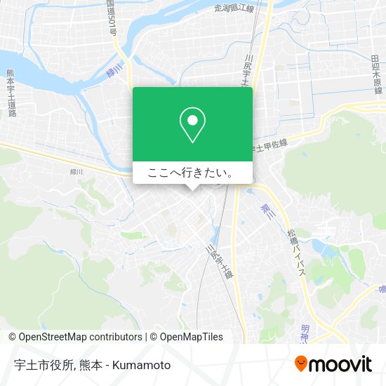 宇土市役所地図