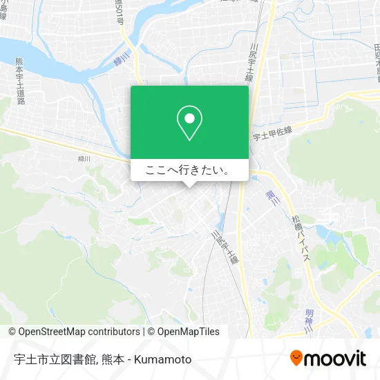 宇土市立図書館地図