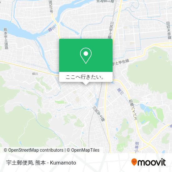 宇土郵便局地図