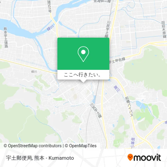 宇土郵便局地図