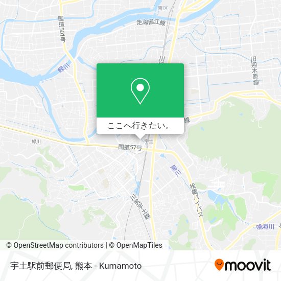 宇土駅前郵便局地図